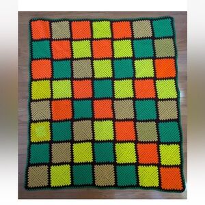 Handmade crochet sofa throw blanket, beautiful afghan- 56" x 63"